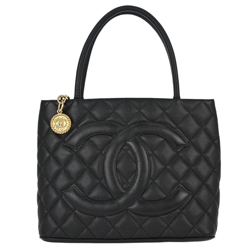 Chanel Medallion Quilted Caviar